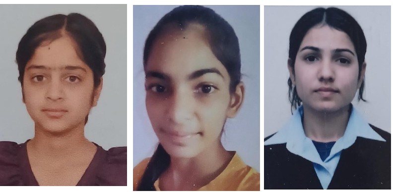 Tania got first place, Priyanka got second place and Simran got third place
